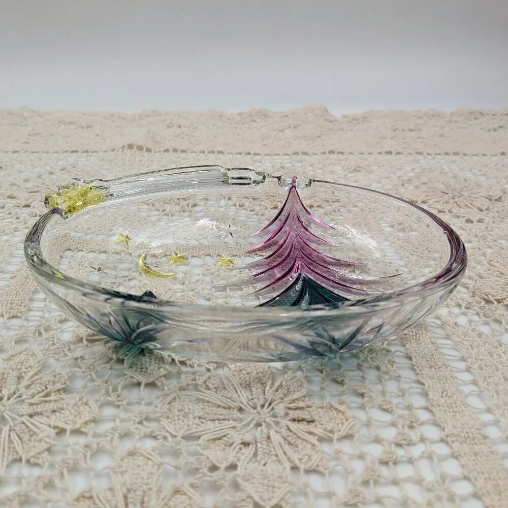 Vintage Studio Nova Shooting Star Art Glass Trinket / Candy / Nut / Dish